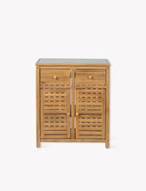 Stonesfield Outdoor Storage Two Doors - Acacia Wood, Natural