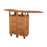 Hancocks Teak Drinks Bar On Wheels