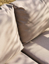 Porthallow 3 Seater Sofa Set - Acacia Wood, Dark Natural