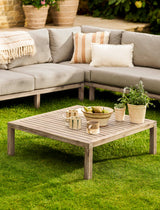 Porthallow Square Coffee Table - Acacia Wood, Natural