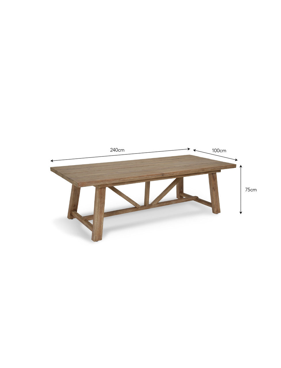 Chilford Solid Table & Dining Chair Set - Acacia Wood, Natural, Large