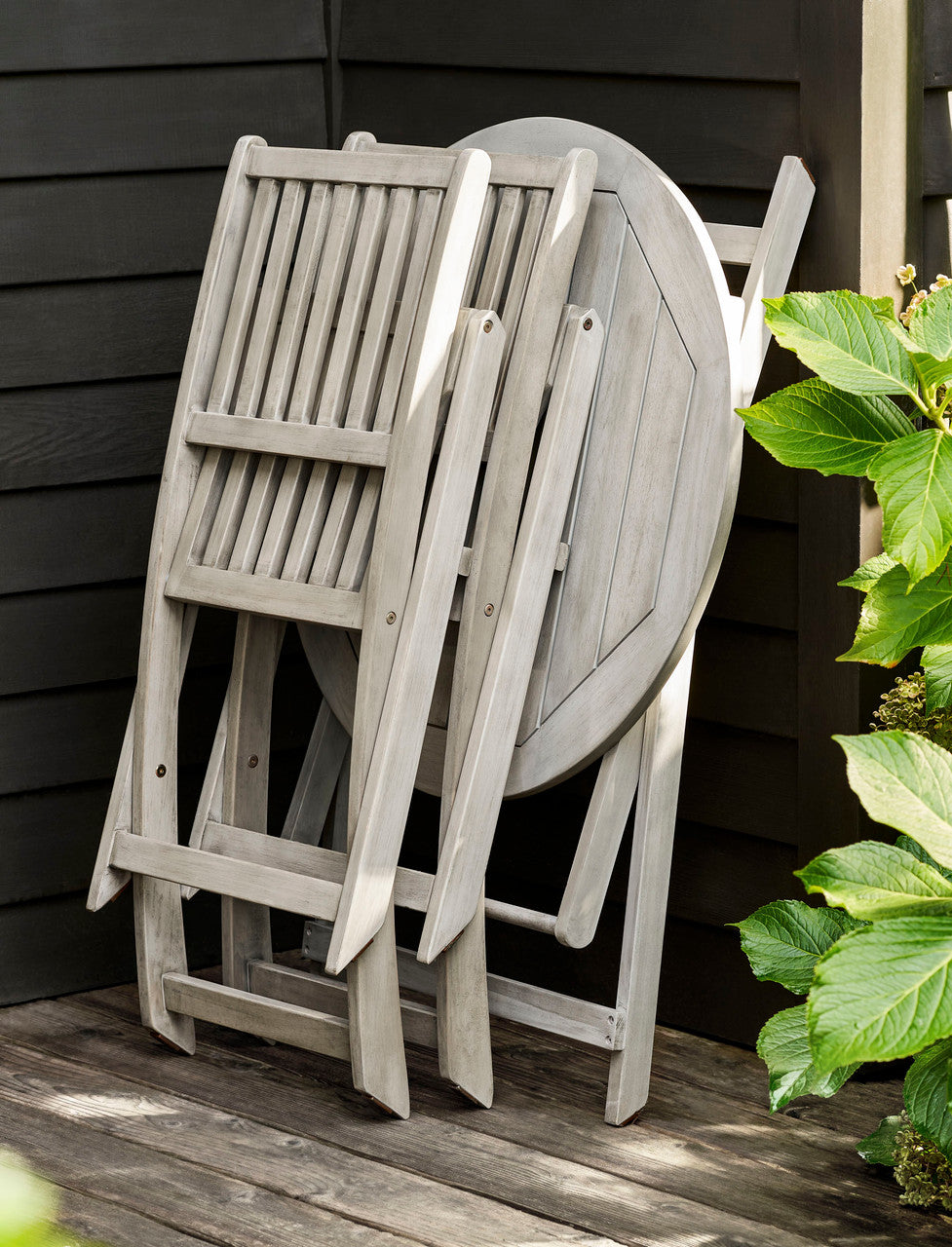 Letcombe Bistro Set - Acacia Wood, Whitewash