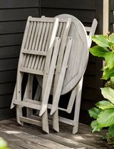 Letcombe Bistro Set - Acacia Wood, Whitewash