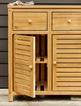 Stonesfield Outdoor Storage Two Doors - Acacia Wood, Natural