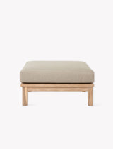 Porthallow Ottoman - Acacia Wood, Natural