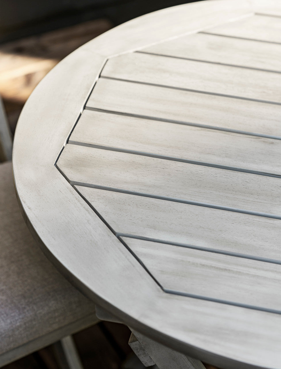 Letcombe Bistro Set - Acacia Wood, Whitewash