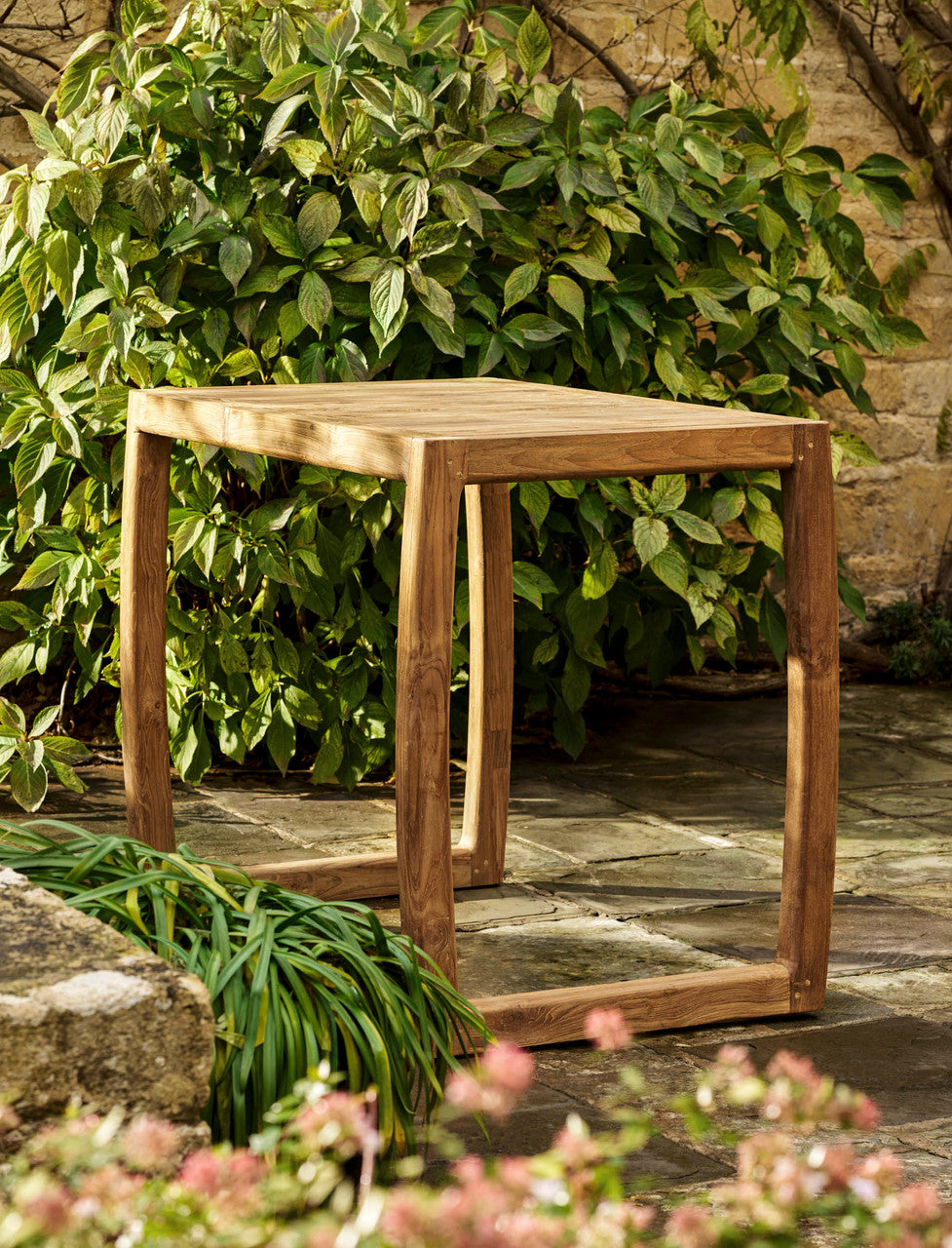 Dashwood Square Bar Table - Reclaimed Teak, Natural