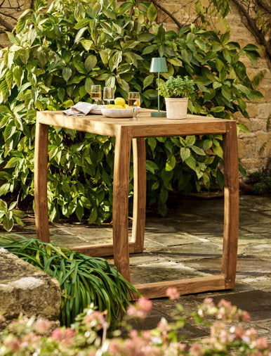 Dashwood Square Bar Table - Reclaimed Teak, Natural