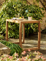 Dashwood Square Bar Table - Reclaimed Teak, Natural