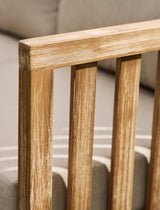 Porthallow Corner Sofa Set - Acacia Wood, Dark Natural