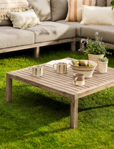Porthallow Square Coffee Table - Acacia Wood, Natural