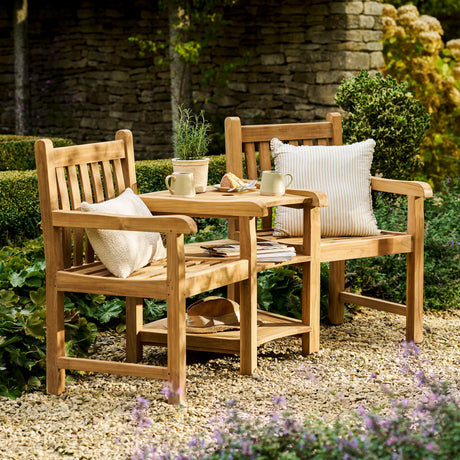 Ambleside Teak Companion Bench 2 Seater
