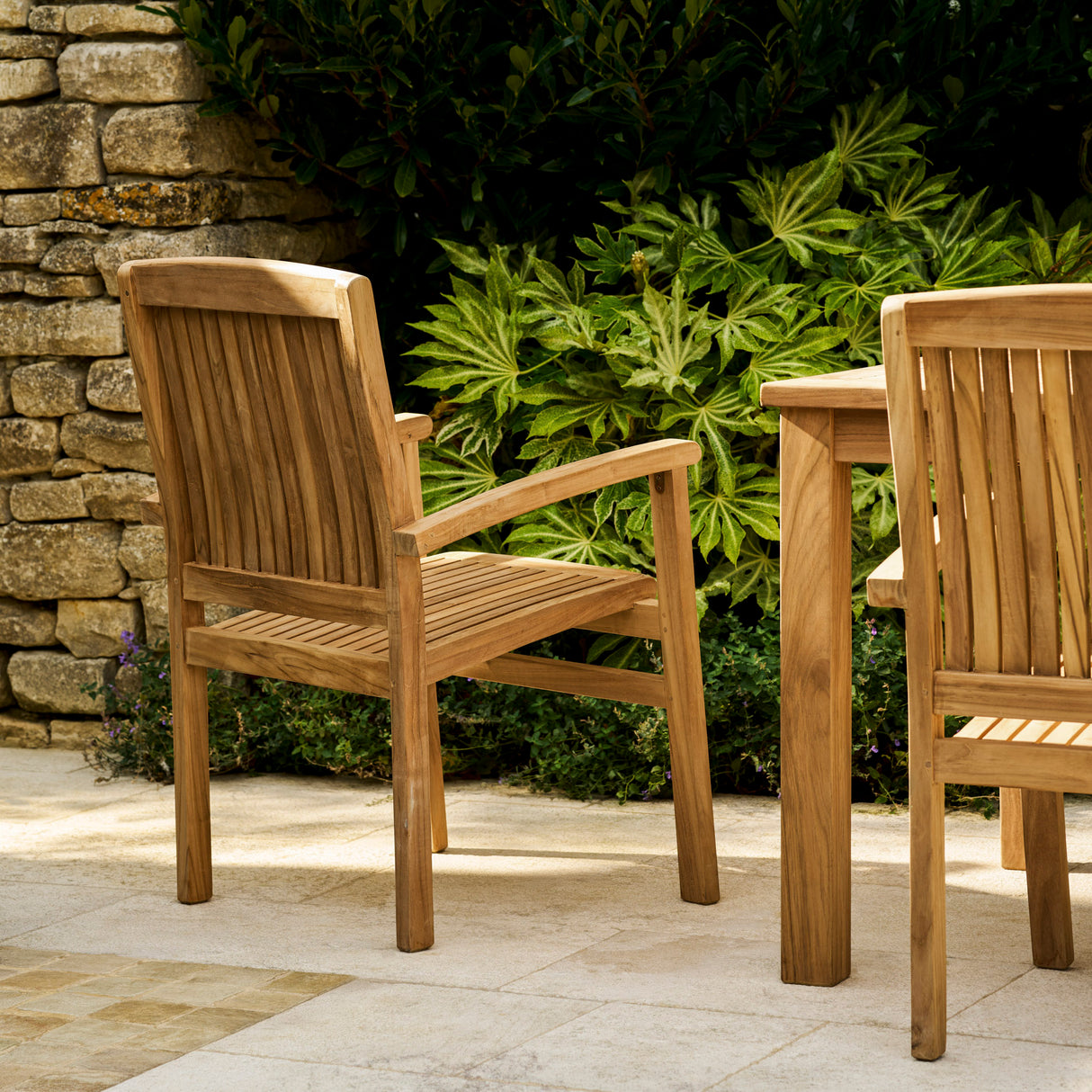 Henley Teak Stacking Armchair