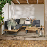 Bayworth Corner Sofa Set - Acacia Wood, Natural