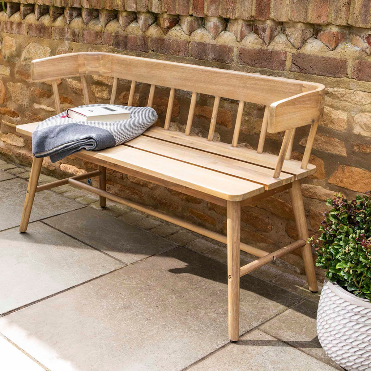 Bramley Bench - Acacia Wood, Natural