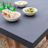 Burcot Dining Table Slate - Acacia Wood & Polystone, Grey, Large