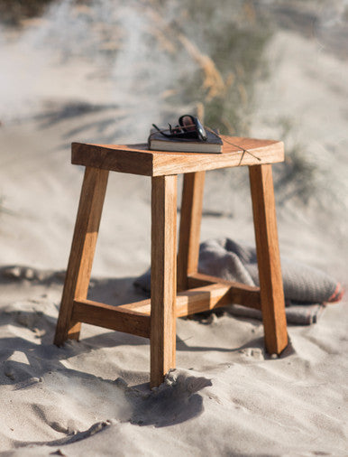 St Mawes Stool - Teak, Natural