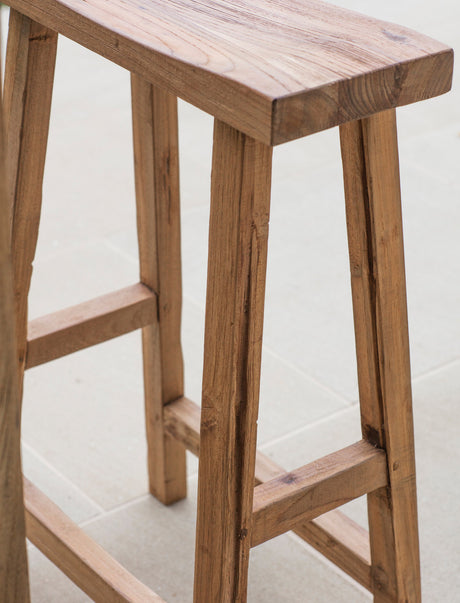 St Mawes Bar Stool - Teak, Natural