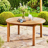 Churn Teak Round Deep Table 160cm