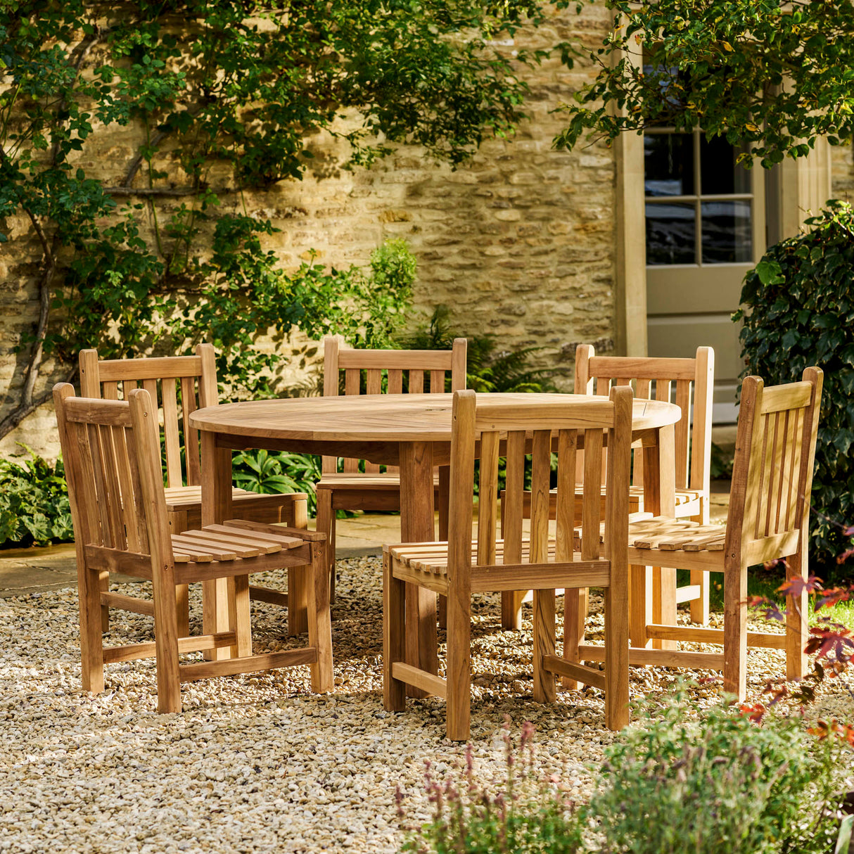 Churn Teak Round Table 150cm