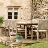Chilford Solid Table & Dining Chair Set - Acacia Wood, Natural, Large