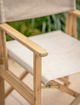 Hayle Directors Chair - Acacia Wood, Natural