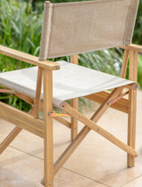 Hayle Directors Chair - Acacia Wood, Natural