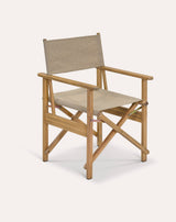 Hayle Directors Chair - Acacia Wood, Natural