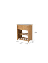 Stonesfield Outdoor Storage Two Shelves - Acacia Wood, Natural