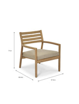 Somersham Armchair - Acacia Wood, Natural