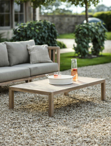 Porthallow Rectangular Coffee Table - Acacia Wood, Natural