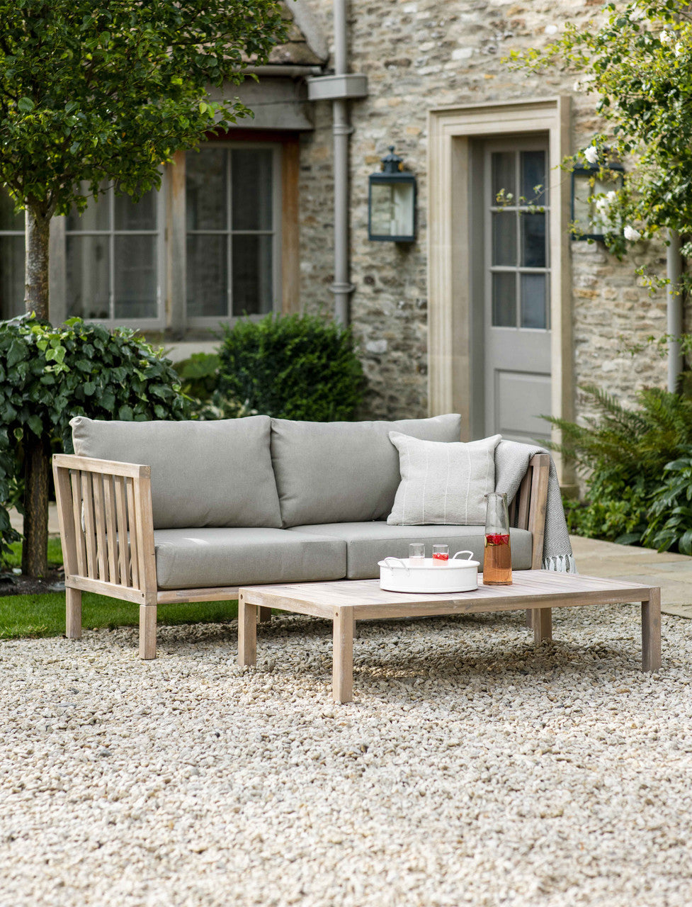 Porthallow Rectangular Coffee Table - Acacia Wood, Natural