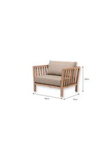 Porthallow Armchairs - Acacia Wood, Natural, Set of 2
