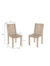 Porthallow Dining Chairs - Acacia Wood, Natural, Set of 2