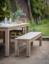 Porthallow Bench - Acacia Wood, Natural