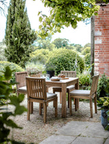 Porthallow Square Dining Table - Acacia Wood, Natural