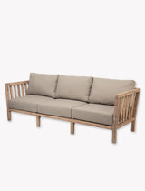 Porthallow 3 Seater Sofa - Acacia Wood, Natural