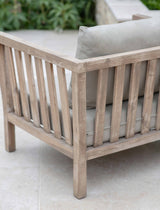 Porthallow Armchair & Table Set - Acacia Wood, Natural