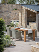 St Mawes Dining Table 8 Seater - Teak, Natural