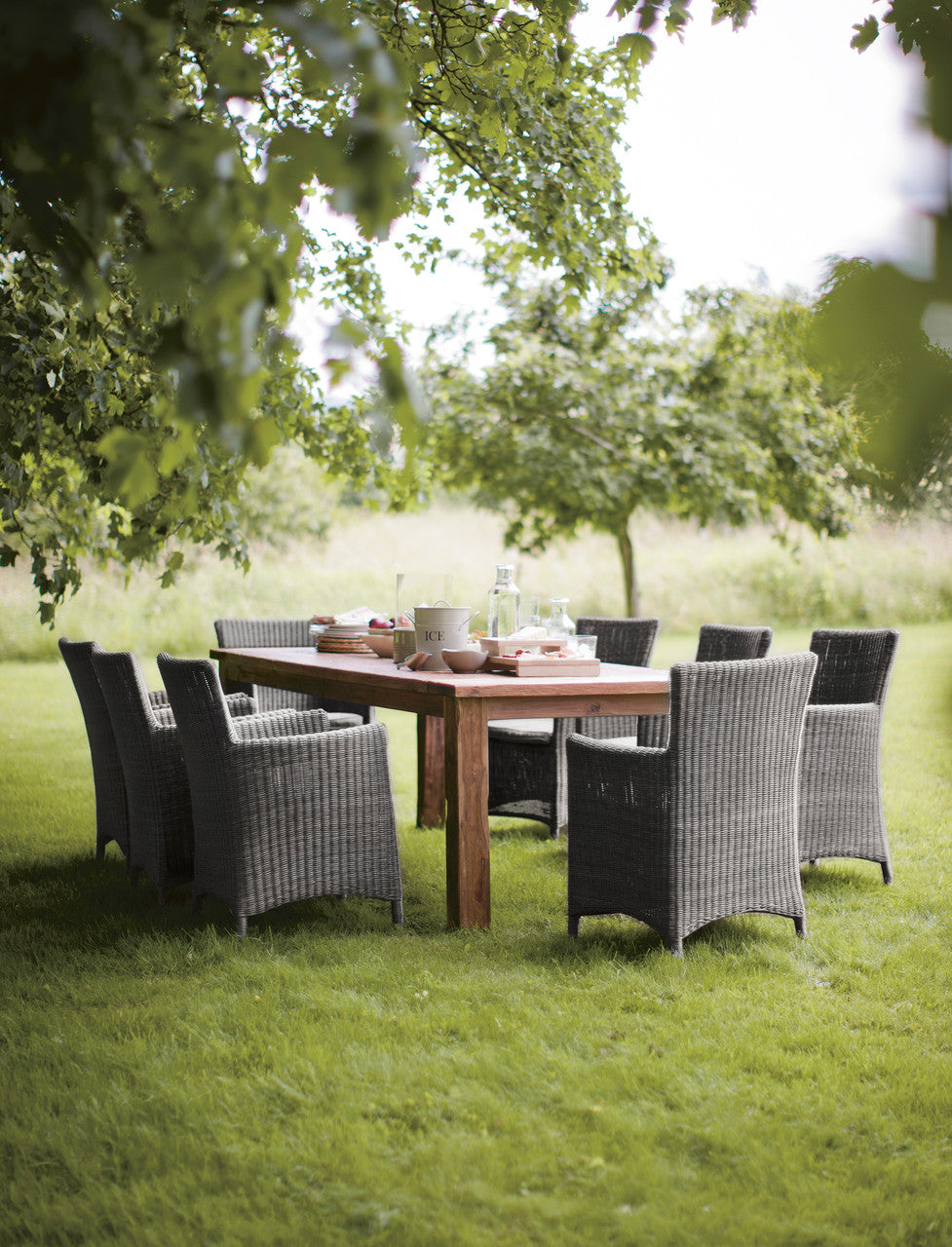 St Mawes Dining Table 8 Seater - Teak, Natural