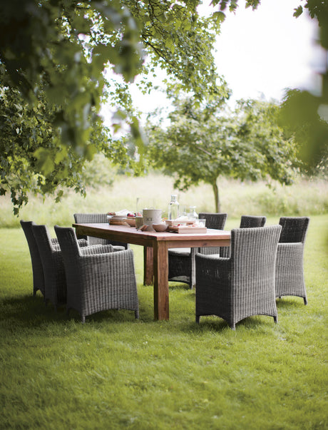 St Mawes Dining Table 8 Seater - Teak, Natural