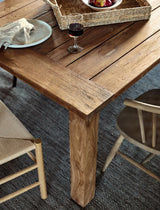 St Mawes Dining Table 8 Seater - Teak, Natural