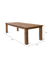 St Mawes Dining Table 8 Seater - Teak, Natural
