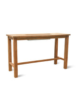 St Mawes Bar Table With Trough 180cm - Teak, Natural