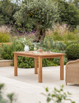 St Mawes Dining Table 6 Seater - Teak, Natural