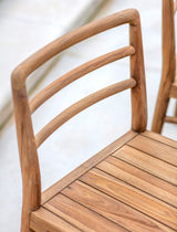 St Mawes Dining Chair - Teak, Natural, Set of 2
