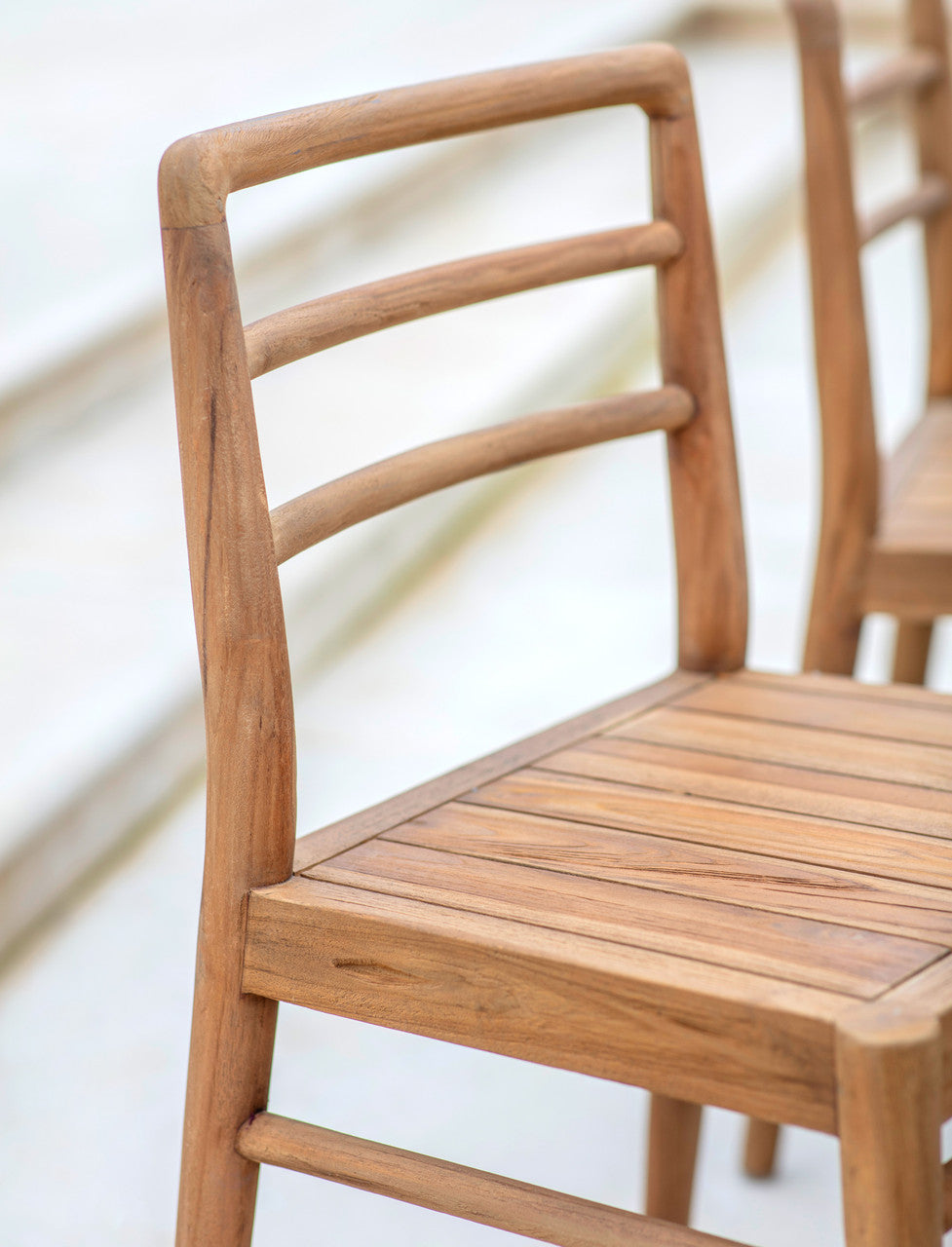 St Mawes Dining Chair - Teak, Natural, Set of 2