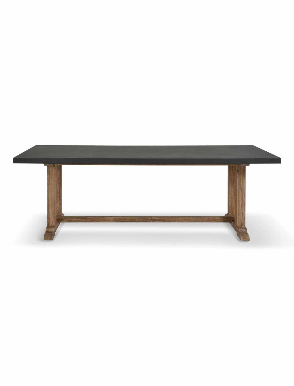 Burcot Dining Table Slate - Acacia Wood & Polystone, Grey, Large