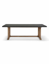 Burcot Dining Table Slate - Acacia Wood & Polystone, Grey, Large