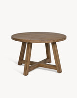 Chilford Solid Round Dining Table - Acacia Wood, Natural
